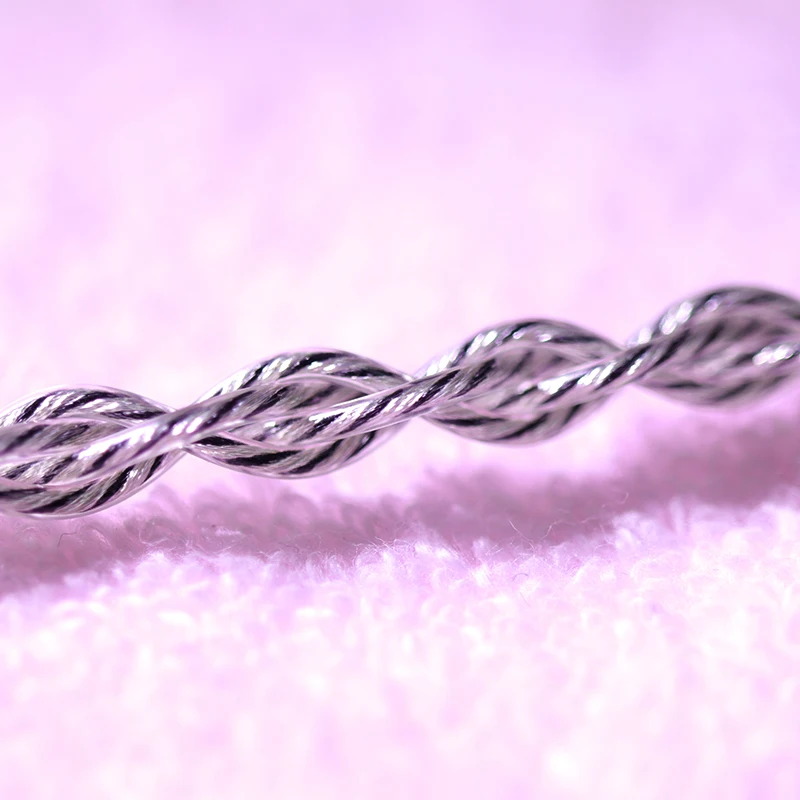 Графеновый однокристальный серебристый кабель OD: 1,6 мм для наушников «сделай сам»