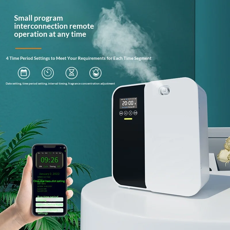 Aromatherapy Diffuser Automatic Fragrance Dispenser Home & Hotel Use Deodorizing Essential Oil Diffuser Mobile Control