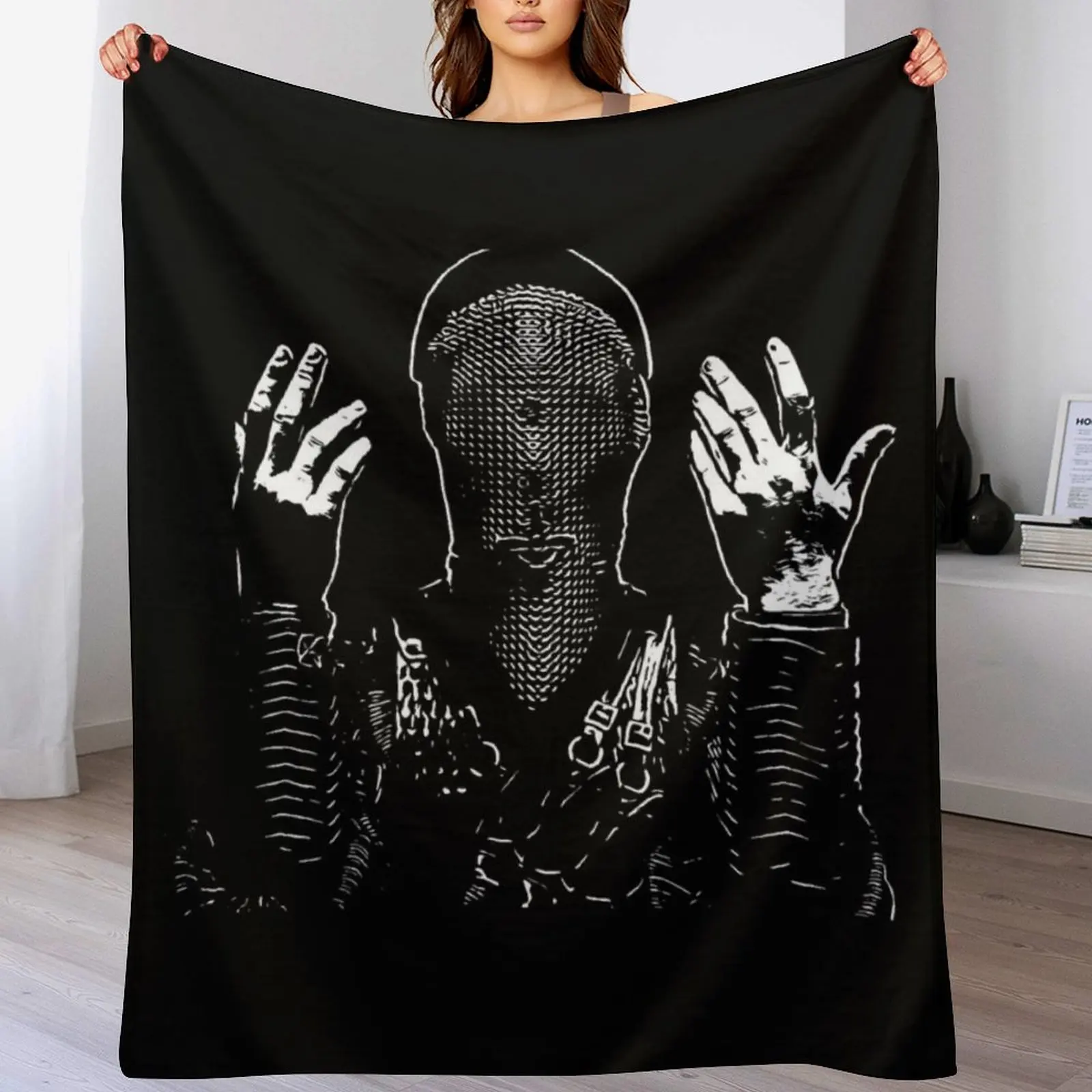 badass beatrice warrior nun masked Throw Blanket Soft Picnic Blankets