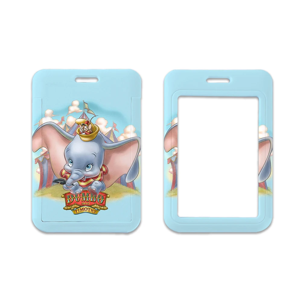 Cartoon Dumbo Lanyard For Keys Chain ID Credit Card Bank Card Holder Students Bus Card Case Holder Gift for kids