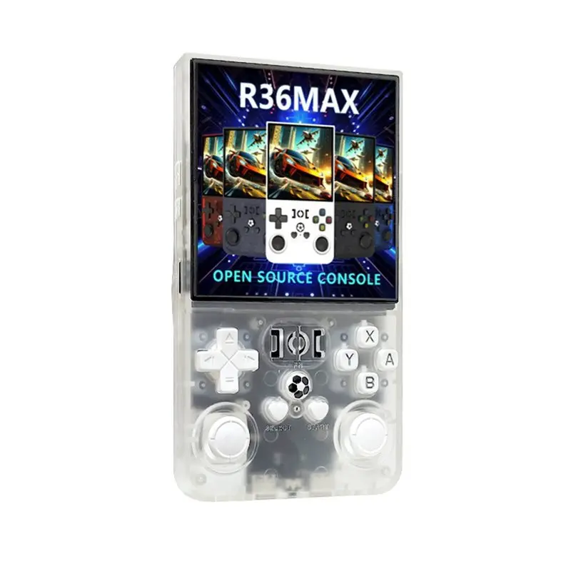 

Портативная игровая консоль AY14-R36max Retro с 4-дюймовым IPS-экраном, поддерживает более 30 эмуляторов.
