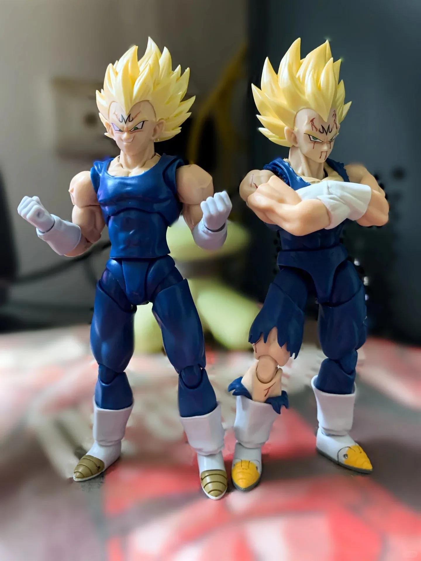 【In Stock】Black Hole & Tk Majin Vegeta Anime Action Figures Dragon Ball Shf Super Saiyan Vegeta Full Power Models Gifts Kid Toy