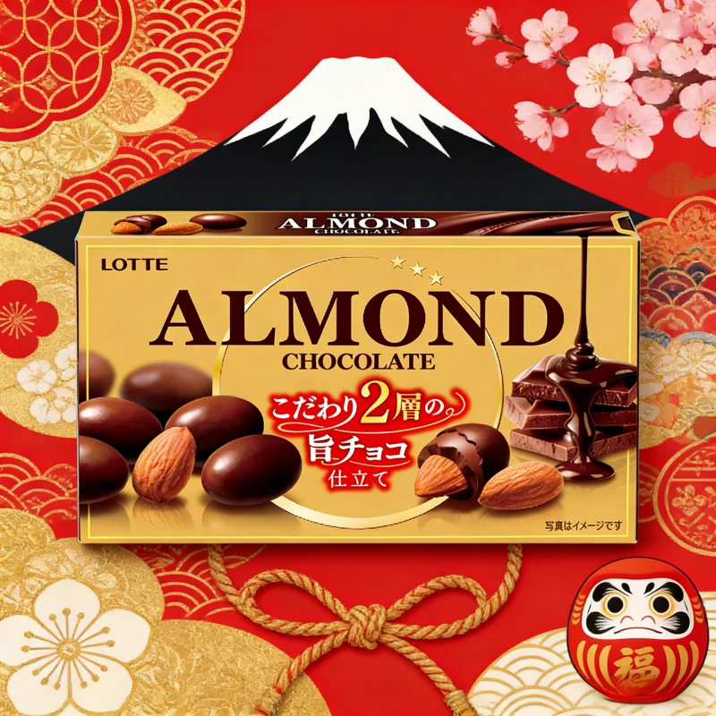 ロッテ アーモンドチョコレート 86g チョコレート 送料無料 国内発送 スナック アフタヌーンティー チョコレート