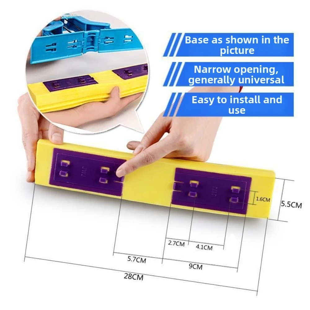 28cm Folding Cotton Mop Head PVA Sponge Foam Reusable Mop Replacement Sponge Fast Cleaning Water Absorption