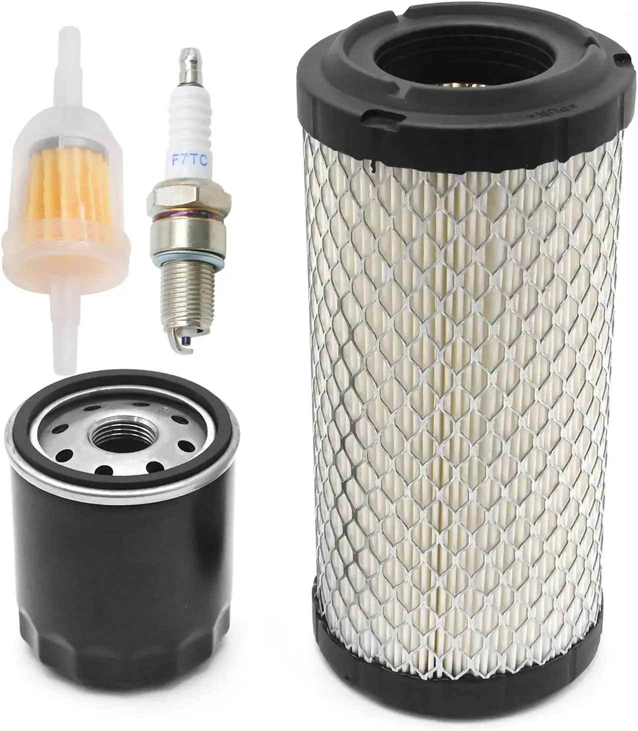 28463-G01 Golf Cart Air Filter with Spark Plug Tune Up Kit, Replacement for EZGO RXV TXT 2008-Up 4 Cycle Gas Golf Carts Engine,