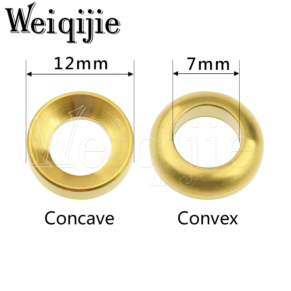 Weiqijie 2pcs Titanium Bolt Bike M6 Bump Washer Spacer For Mountain Bike Disc Brake Caliper Set