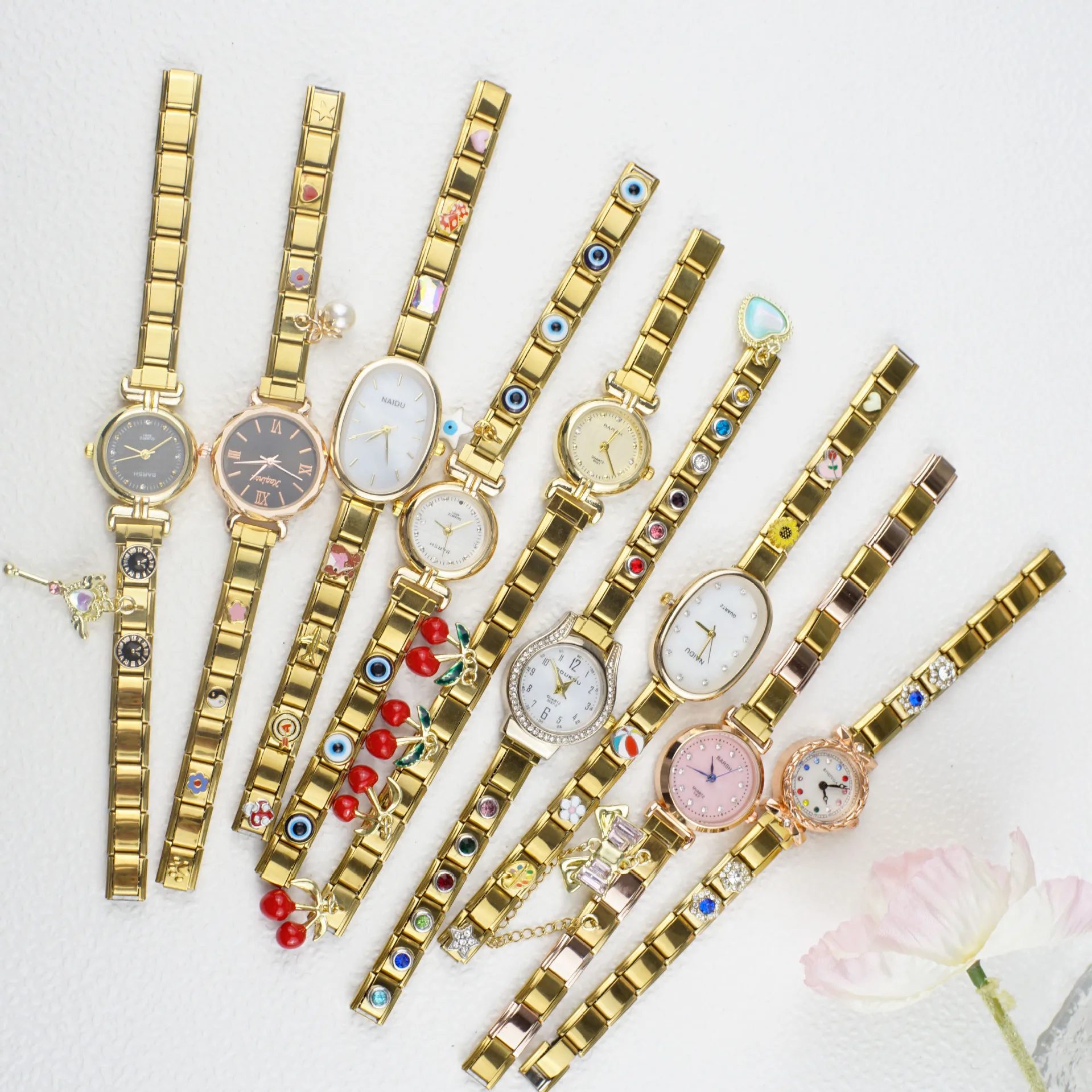 1Pc Stainless Steel Unisex Modular Watch Trendy Multi-Style Silver Quartz Watch Classic Style DIY Watch Perfect Gift