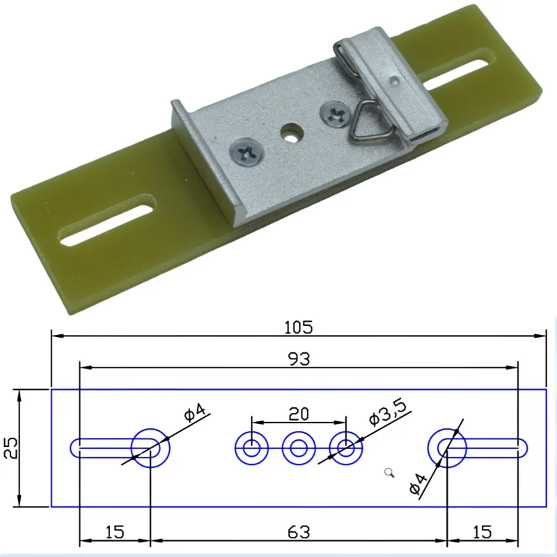 Power switch installation 35mm rail bracket accessories-full size of each series-consultation details