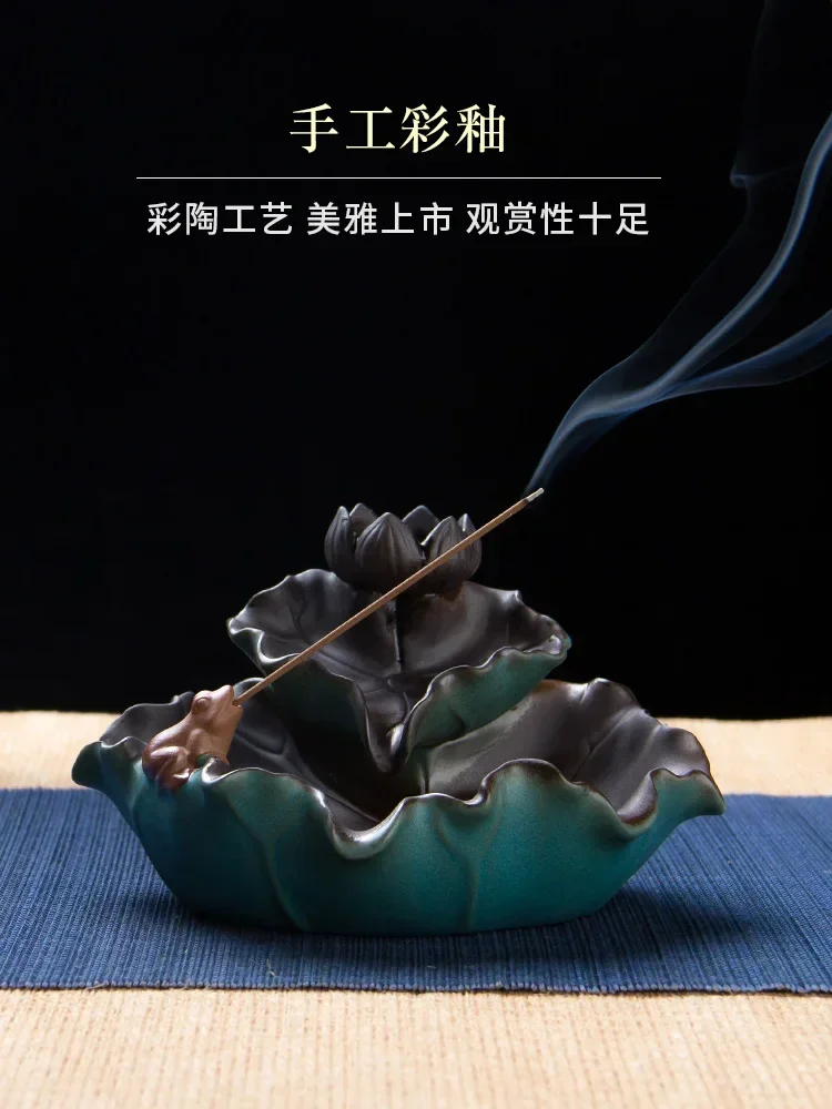 

Creative Antique Aromatherapy Stove with Backflow Aromatherapy Stove, Lingyun Lotus