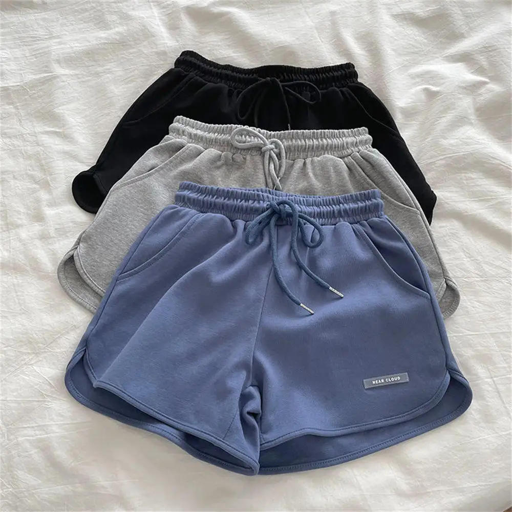 Comfortable Loose Women's Sport Shorts Summer High Waist Yoga Pants Home Wear Running Pants Korean Style Casual Sportswear
