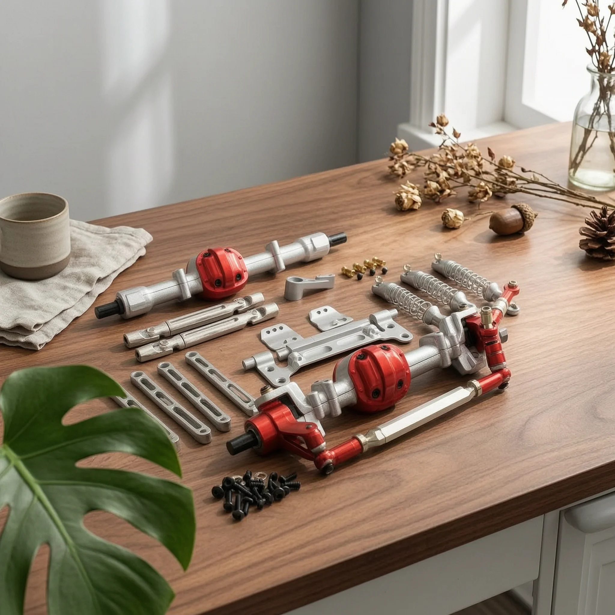 Shock Absorber Rc - CNC加工済みアクスルアップグレード陽極酸化仕上げRC車両パーツモデルカーハードウェア交換部品