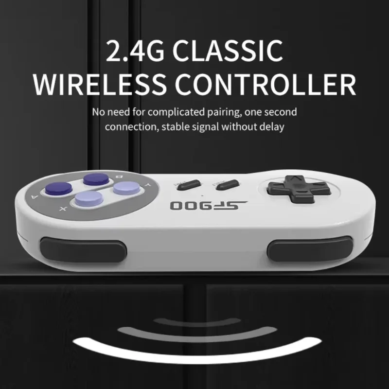 New SF900 Video Games Console 2.4g Classic Wireless Controller HD Bulit In 5000 Games for Snes Game Stick