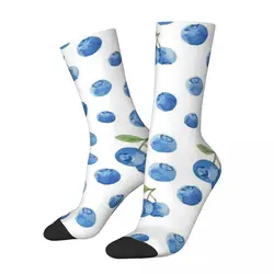 Funny Compression Sock for Men Blueberry Fruit Pattern - Gift For Contemporary Arts Lover Vintage Fruit Family Boys Crew Sock