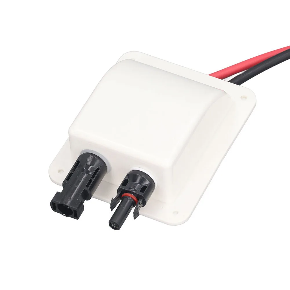 

Outdoor Electrical Installation Electrical Enclosure RV Wiring Box Dual Solar Cable Entry Enclosure 1ft Cable Extension