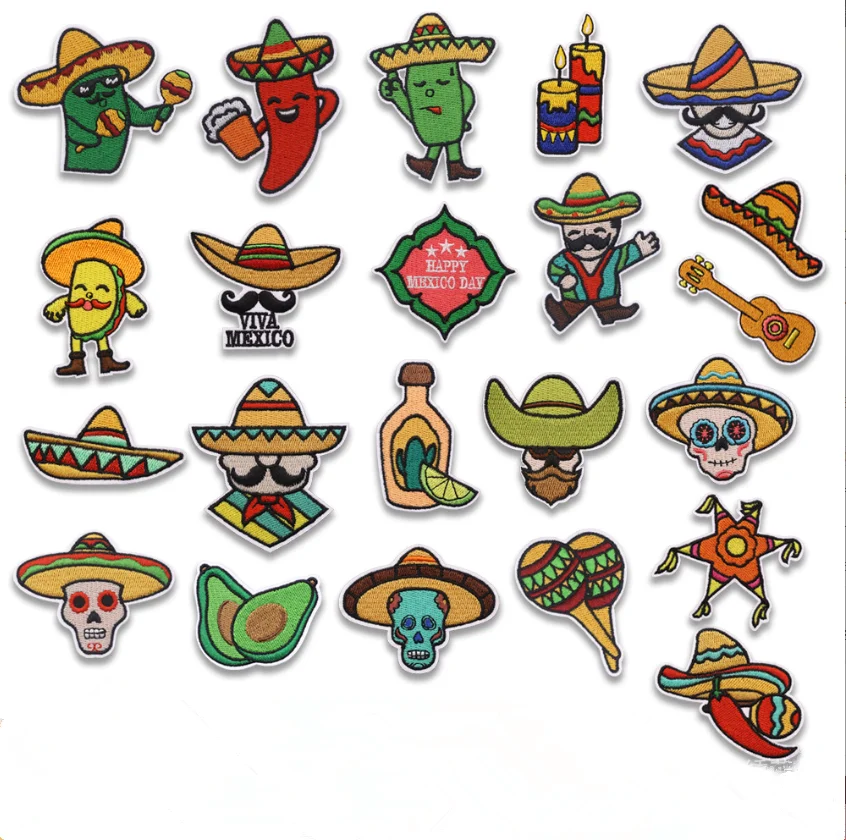 10 Pcs Farmers Corps Embroidered Patches Iron On Clothing Hat Bag Shoe Repair Material Phone Gift Box Decor DIY Accessory