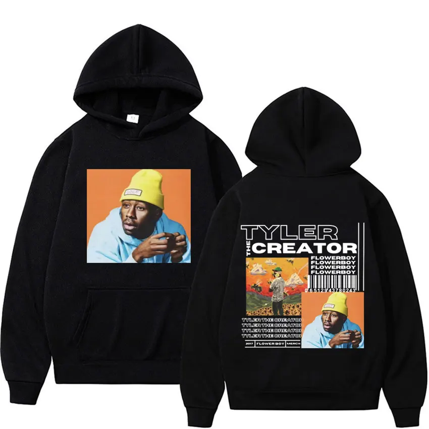 Rapper Tyler The Creator Sweatshirt Limited Edition Vintage Flower Boy Album Hoodie Men Fashion Hip Hop Casual Hooded Streetwear