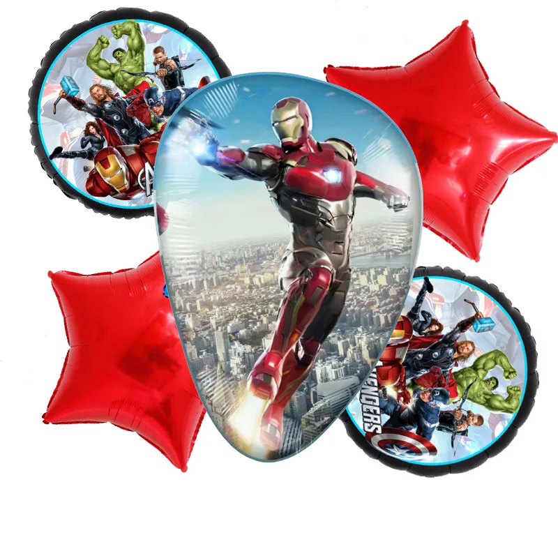 Marvel Avengers Spider-Man Captain America Creative Three-dimensional Aluminum Film Balloon Birthday Party Christmas Decoration