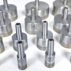 Premium Sintered Diamond Core Drill Bits with Morse Cone Shank for Glass Tile Ceramic, Diameter: 3mm~130mm.