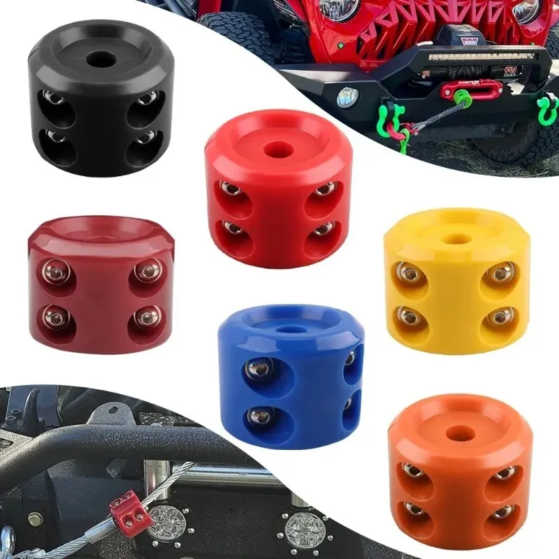

1pcs Off-road Vehicle Winch Hook Stopper Car Modification Accessories Cable Protector Rubber Plug Rubber BallNew 2025