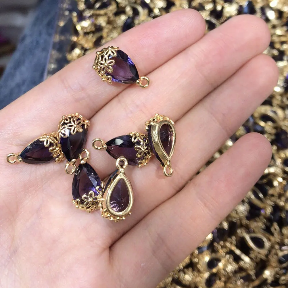 

21Pcs Zircon Pendant Creative Watermelon Drop DIY Charm Set Necklace Bracelet Jewelry Making Fashion Accessories