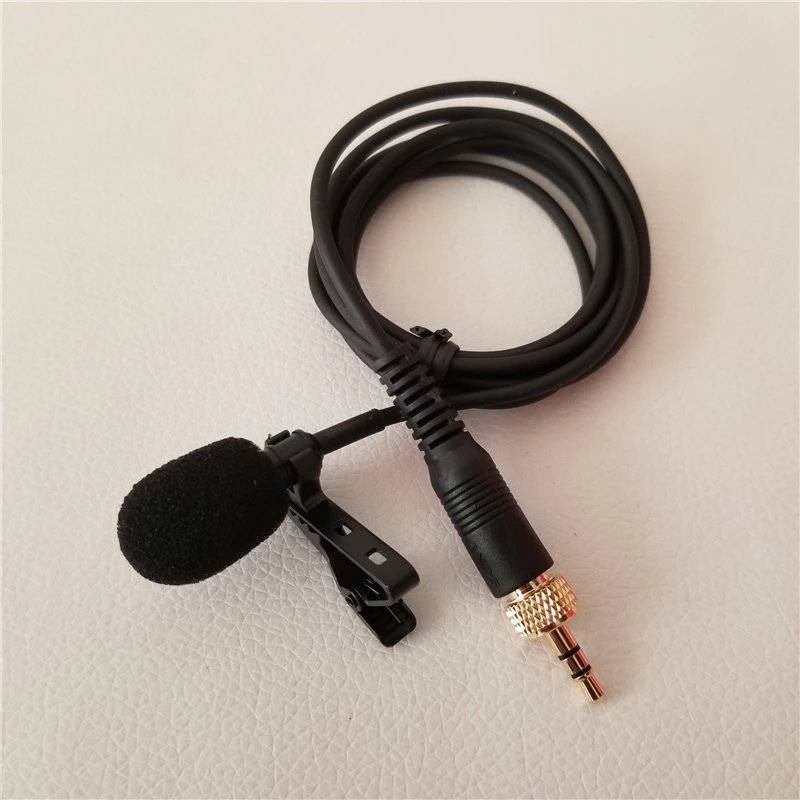 

3.5mm Wireless Lavalier Microphone Camera Clip Collar Mic UTX-B03 UTX-B2 For SONY D11 Black Cable 1M