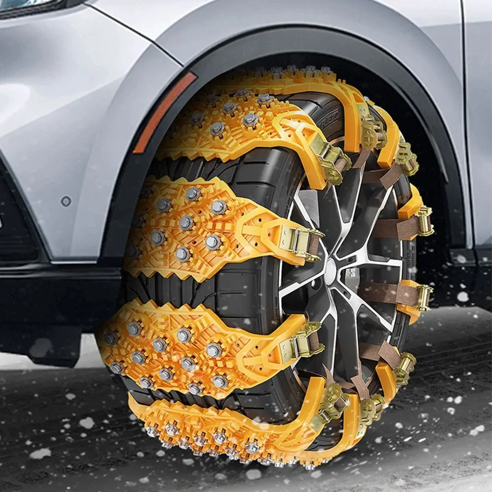 

Rubber Car Snow Chains Adjustable Emergency Accessories Auto Tire Wheels Chains Anti-Skid Winter Outdoor Car Wheels Chains