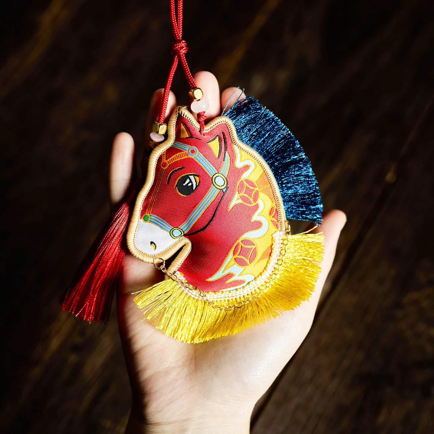 2026 السنة الجديدة المطرزة المهر المعطرة الحقيبة زخرفة النمط الصيني الجديد سنة الحصان الإبداعية المعطرة الكيس قلادة #2
