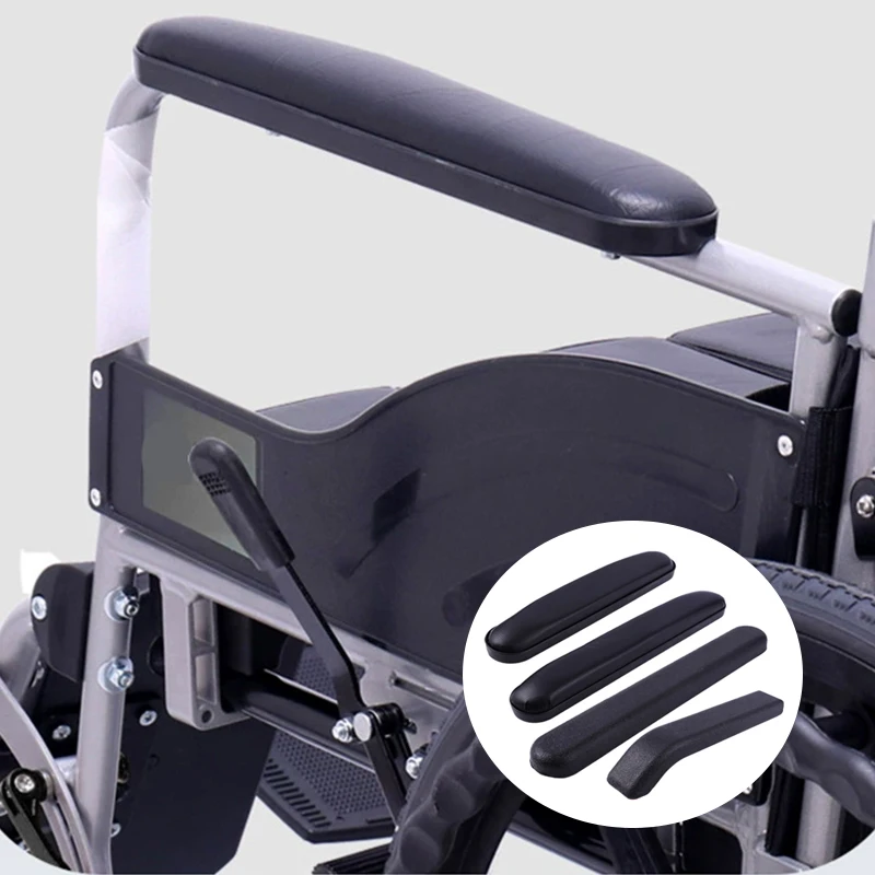 

Sponge Leather Wheelchair Armrest Pad 1Pc Non Slip Ergonomic Support Without Screws for Mobility Aid Accessories