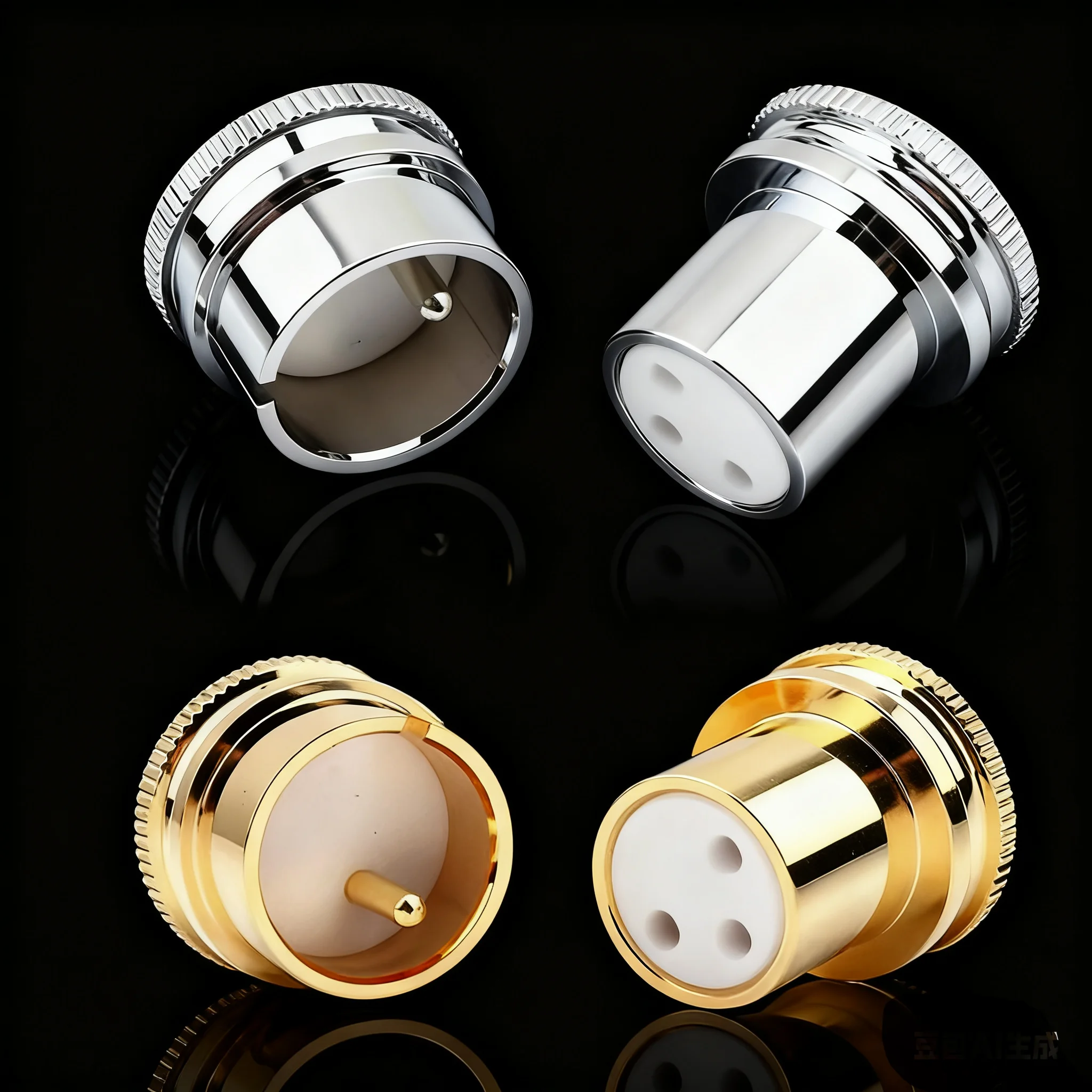 Protective Cover Gilded Covers Dust Cap Shielded XLR Cap Noise Stopper Shielding Caps