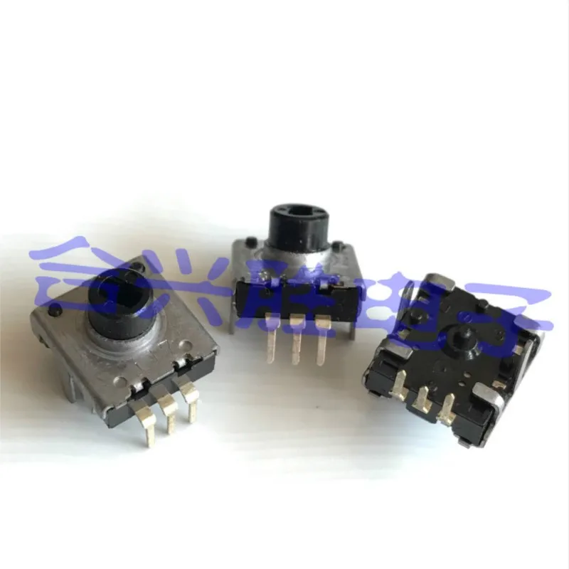 3PCS EC12 Typ Durch Welle Drehgeber 12 Positionierung Puls Power Verstärker Audio Volumen Potentiometer 3Pin