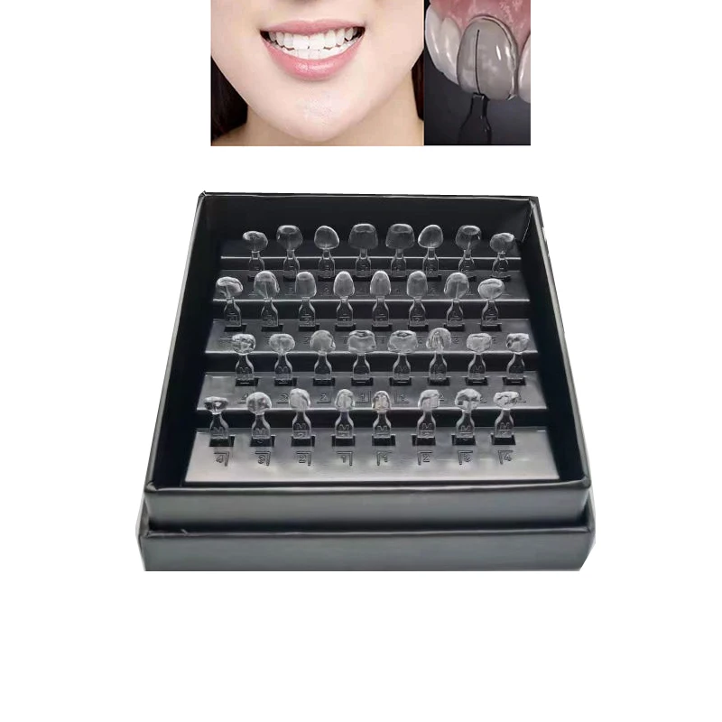 32PCS/Set Dental Veneers Mould Autoclave Composite Resin Mold Light Cure Fast Quick Anterior Front Teeth Whitening Tools