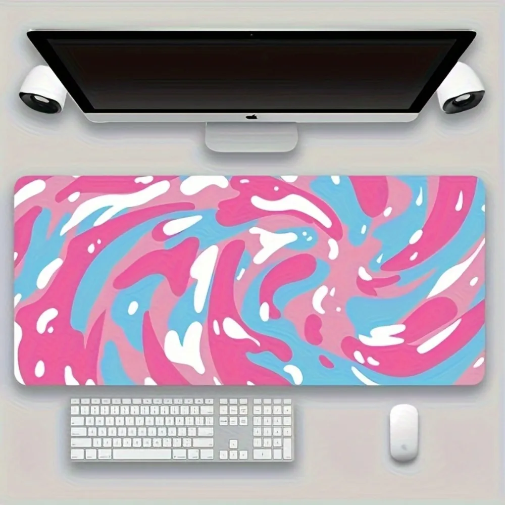 A high-end color combination of pink, white and blue with a romantic style of tornado pattern, for office desk accessories