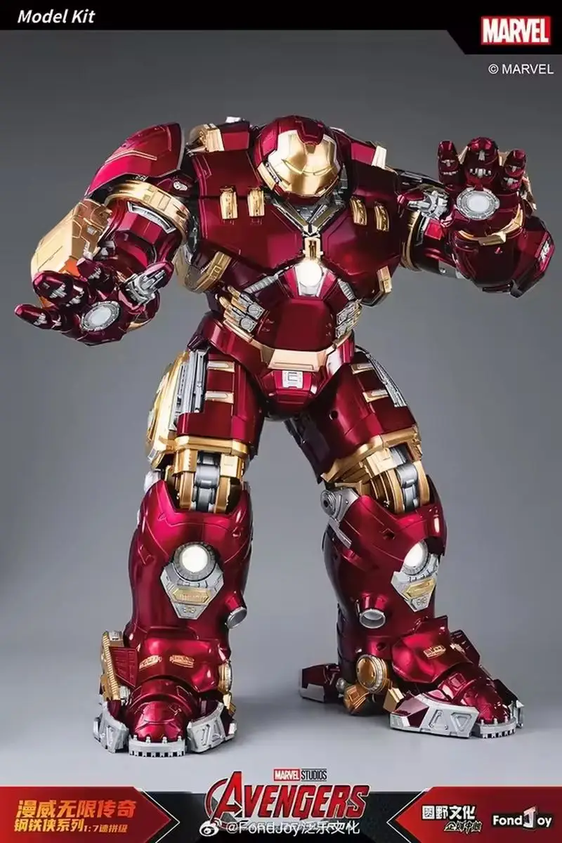 Juguetes originales Fondjoy Marvel Legends Iron Man figura de acción Mark Hulkooster Hulkbuster armadura 1/7 montaje modelo personalizado juguetes regalo