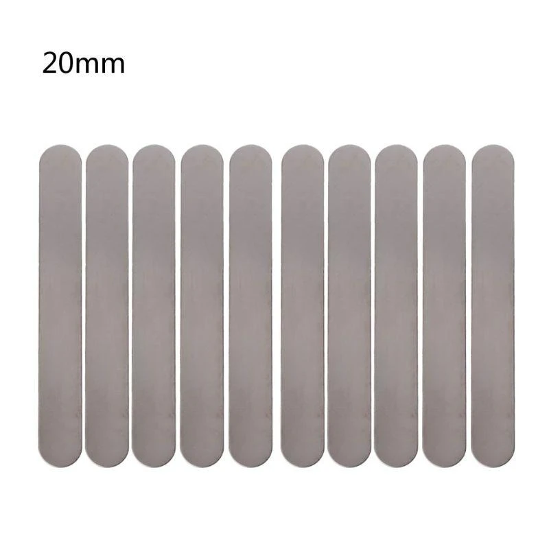 10 قطع/مجموعة لفوائد الفولاذ المقاوم للصدأ الفولاذ المقاوم للصدأ قضبان الفراغات بنك الكفة من أجل المجوهرات صنع أداة تخصيص