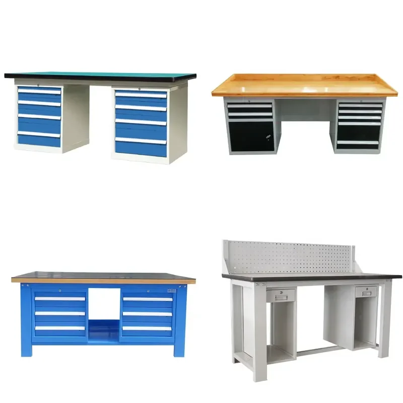

Warehouse Durable Metal Medium Workbench with Multiple Drawers Workbench