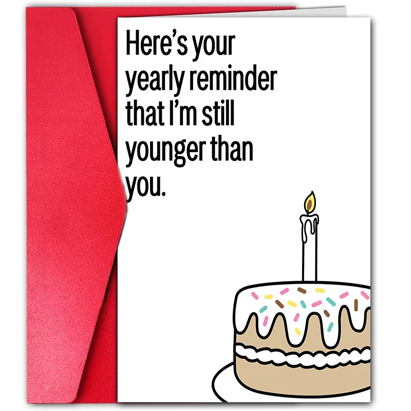 1pc, Funny Getting Older Card,Funny Birthday Card For Friend,50th Birthday Card,Funny 50th Birthday.