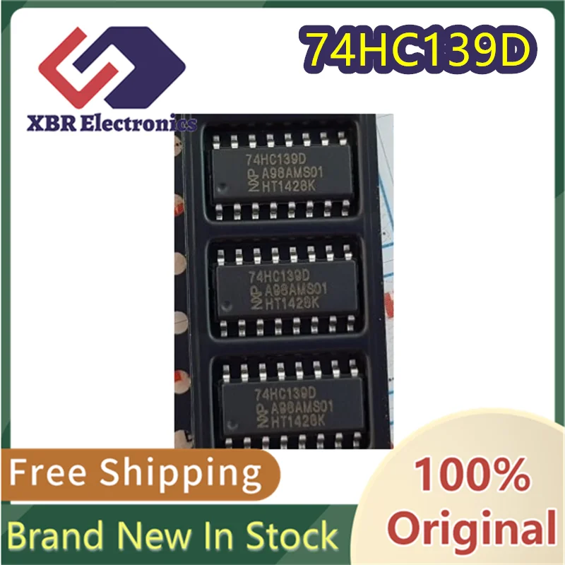 

(10/50 pieces) 74HC139D 74HC139 decoder/demultiplexer SMD SOP16 new original authentic spot free shipping