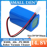 4S1P 14.8V 2600mah/3000mAh/3400mAh 18650 lithium battery Pack for A4s A7 V7s Plus V55 Pro W400 A9s PX-B020 Robot Vacuum Cleaner