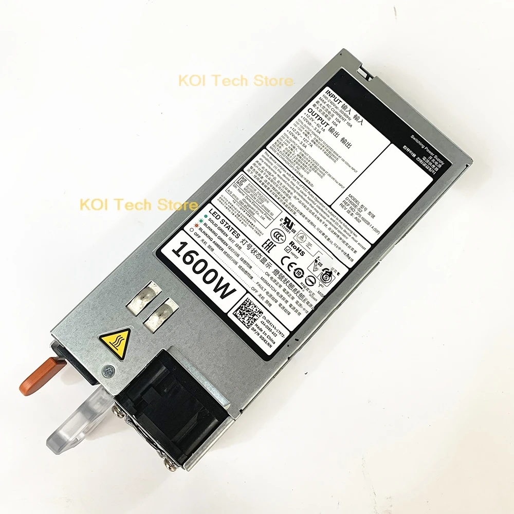 For DELL  Server Power Supply 0DX1NN DX1NN 1600W D1600E-S2