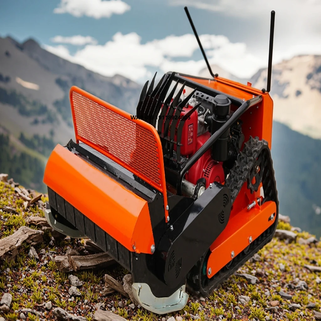 High Efficiency  Commercial Model UR900  Remote Control Grass Cutter Flail Bush Mower for Large Fields and Rough Terrain