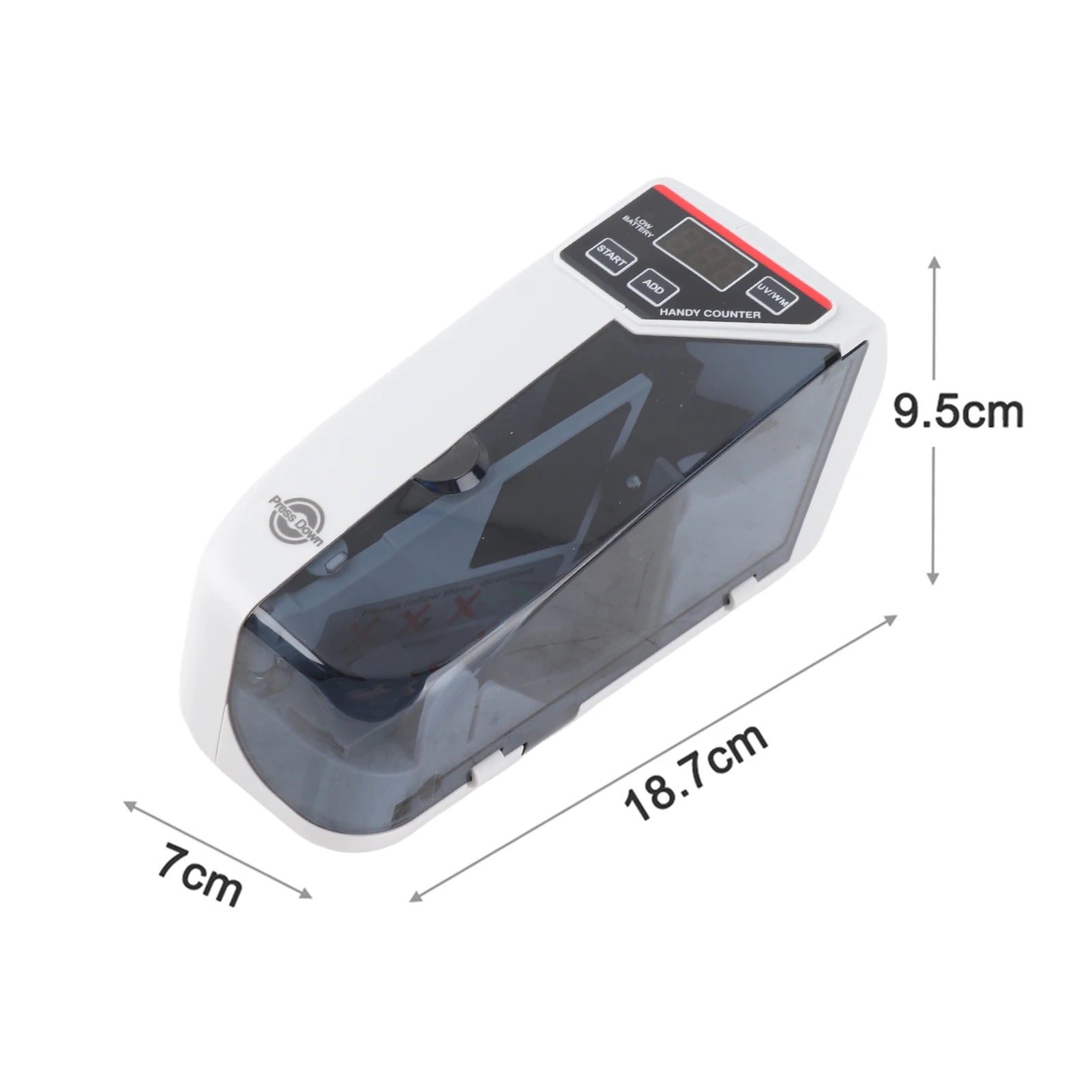 【New】Mini Handy Bill Cash Banknote Counter Money Currency Counting Machine AC Or Battery Powered Mini Bill Counter