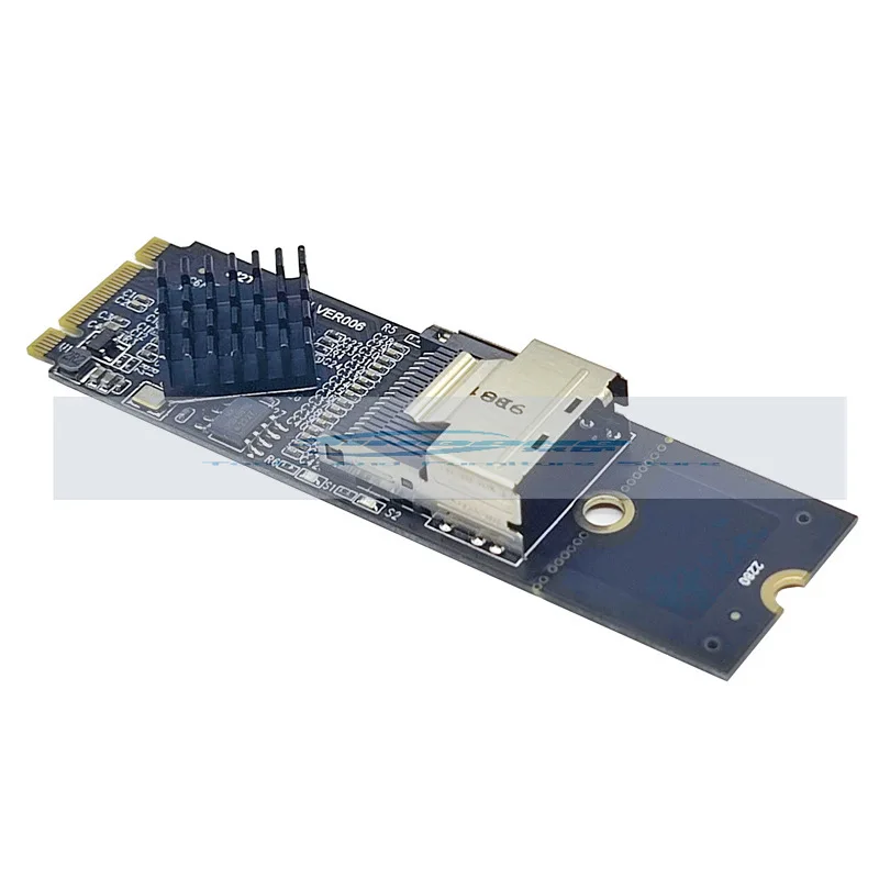 

M.2 NVME to SFF-8087 SATA3.0 expansion card Mini-SAS/SATA hard disk adapter card 36PIN