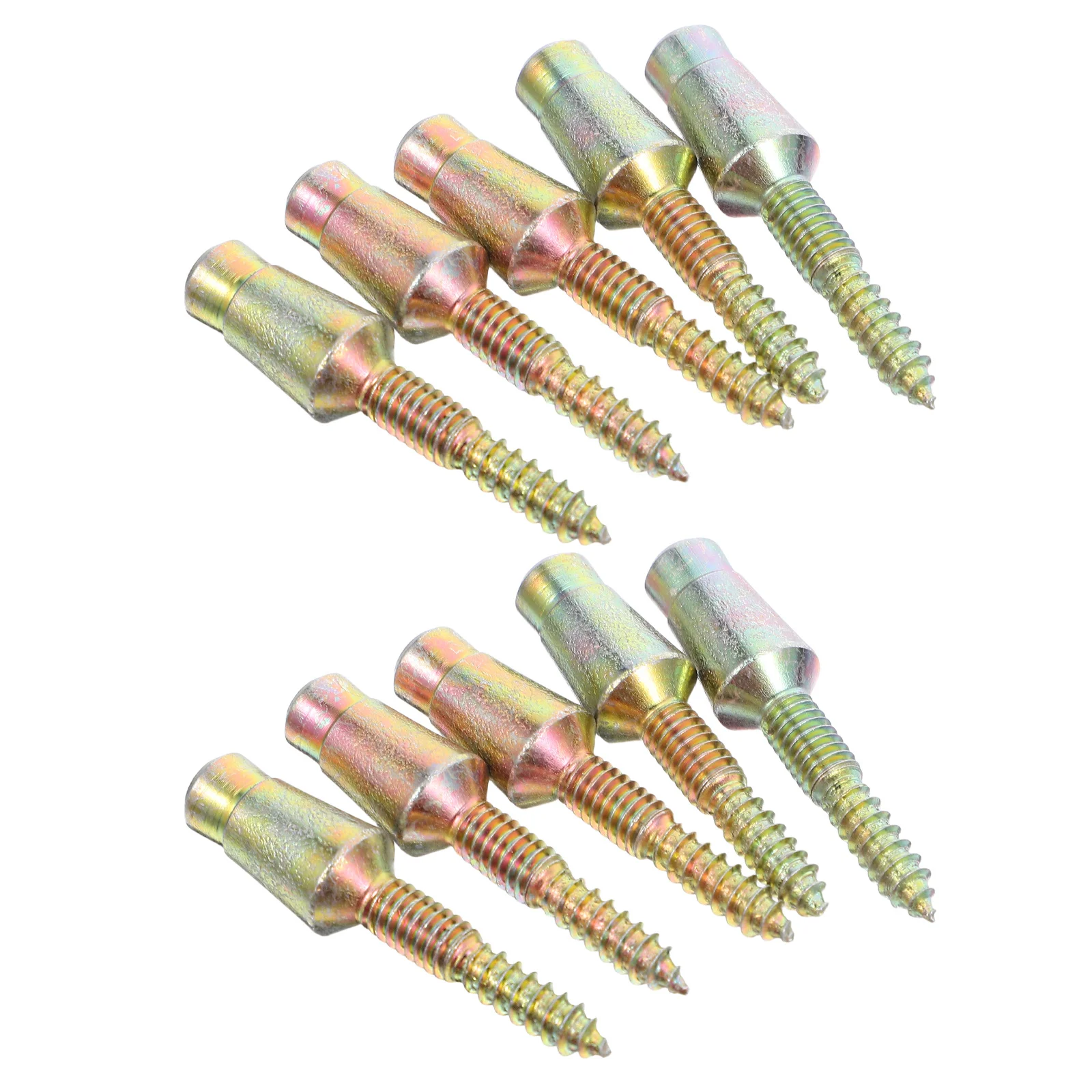 10 szt. Śruby do zawiasów drzwiowych, stal węglowa, samowiercące, antywłamaniowe, z podwójnym gwintem, metalowe śruby do szafek i bramek.