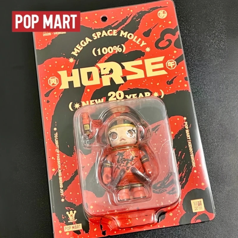 

Hot Selling Genuine Popmart2026 Year Of The Horse Limited Series Molly Hanging Card Blind Box Figurine Collection Ornament Gifts