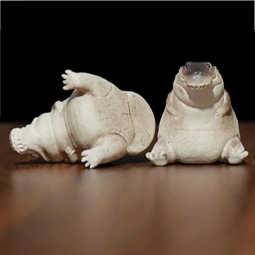 

Tea Pet Ornament Purple Clay Crocodile Tea Pet Small Vivid Zisha Small Crocodile Handmade Cute Tea Table