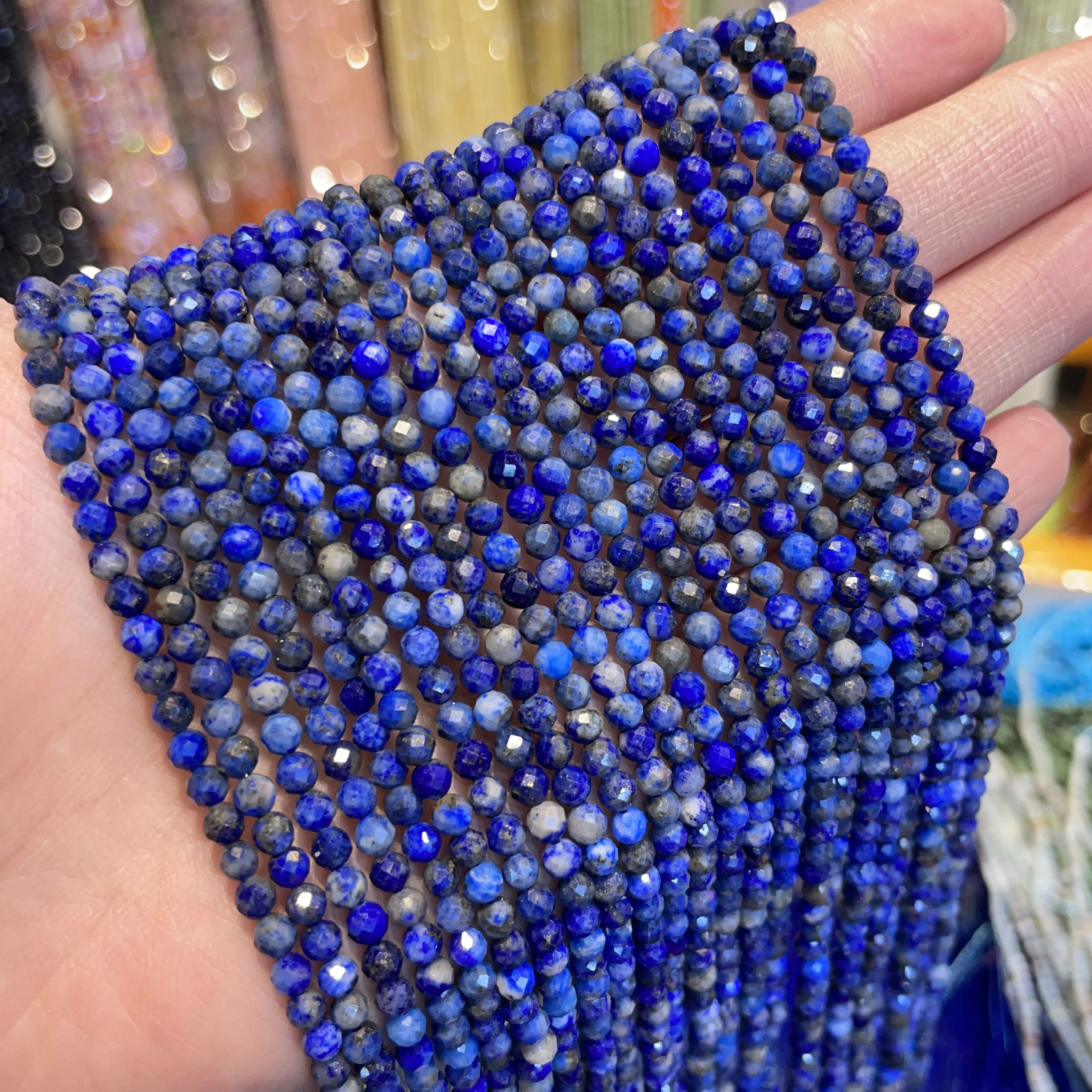 Groothandel 2/3/4 MM Natuurlijke Amethist Tijgeroog Granaat Mini Losse Kraal DIY heren en Damesmode Armband Ketting Sieraden