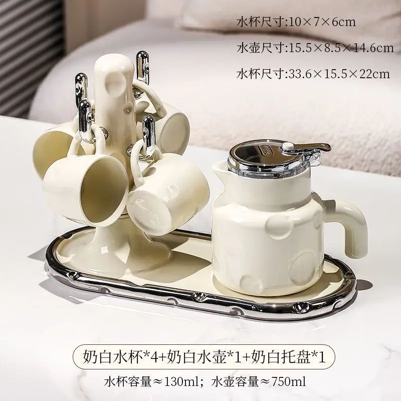 세라믹 가정용 새 모델 세트, 물컵, 찻주전자, 컵 세트, 찻잔 집들이 결혼 선물
