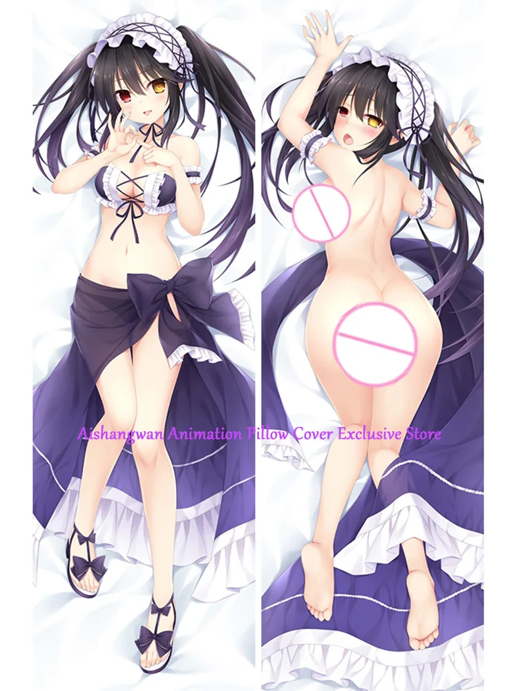 

Dakimakura Anime Pillow Cover Tokisaki Kurumi Double Sided Print 2Way Cushion Bedding Festival Gifts Gifts