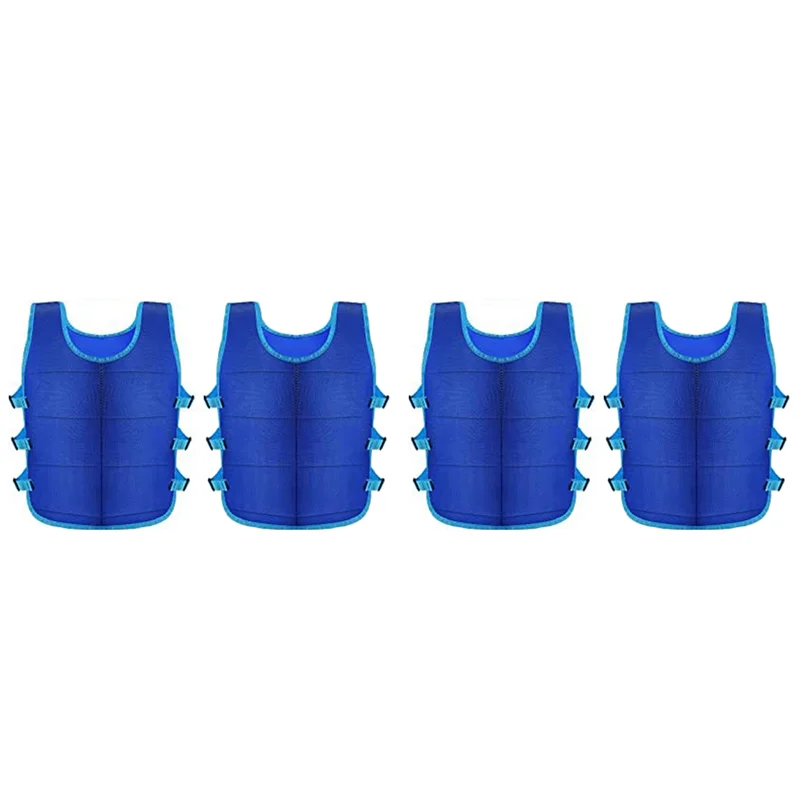 

AB35-4 Pcs Cooling Vest With 96 Pcs Ice Pack Adjustable Ice Vest For Men Women Hot Weather Working Running Fishing Cycling