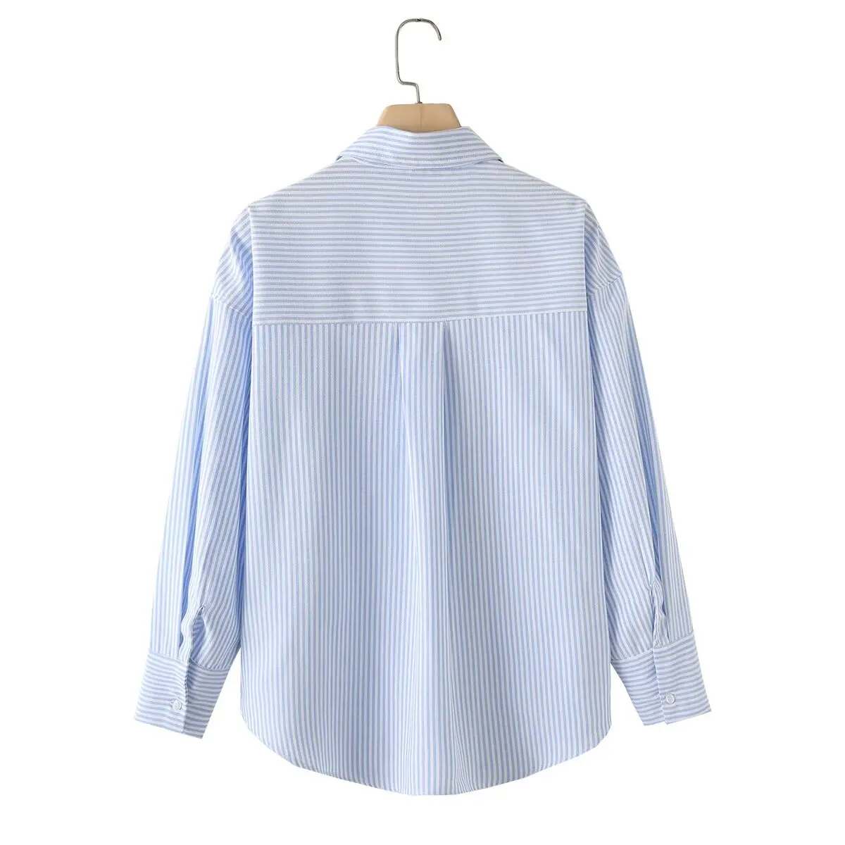 Csa Fena Casual de Aodão Ox trada de Manga Longa com Gola JNLEAOG Novo Estilo Fibra de Poliéster Resistente à...